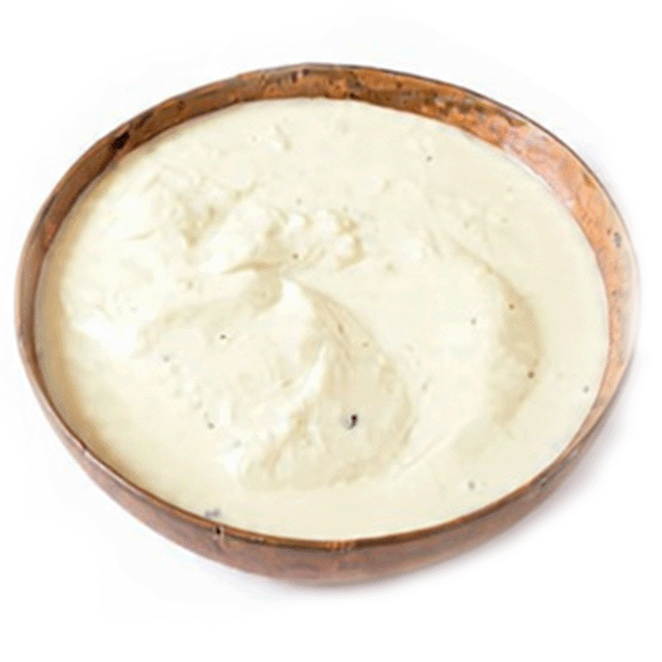 Garlic and blue cheese dipping sauces