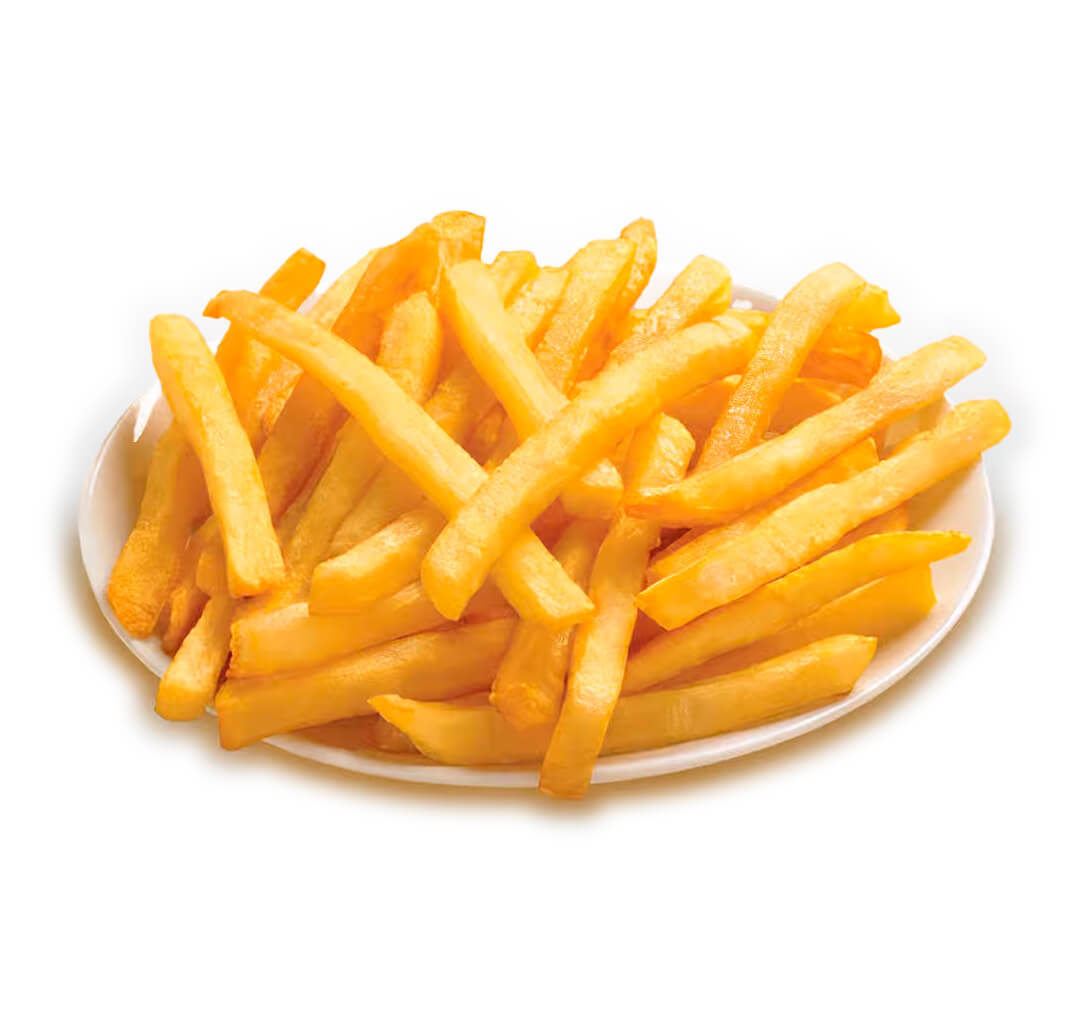 Golden fresh-cut fries